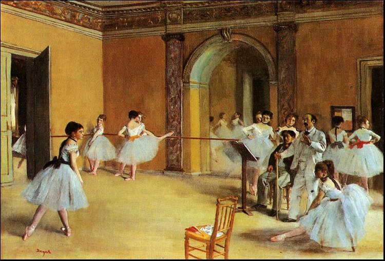 Edgar Degas Dance Foyer at the Opera oil painting image